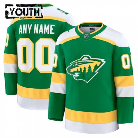 Maillot de Hockey Minnesota Wild Personnaliser Fanatics Premium 2024-25 Vert Troisième - Enfant